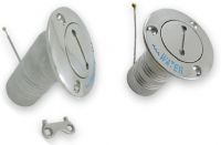 NIRO Deckeinfllsttzen 30 Grad Modell Flansch 76mm Water