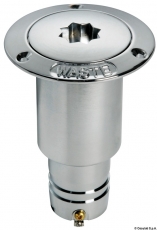 Kraftstoffstutzen aus verchromtem Messing Typ Waste Hals 38mm lang Kraftstoffstutzen aus verchromtem Messing Typ Waste Hals 38mm lang