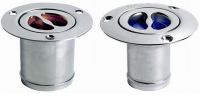 Deckeinfllstutzen aus hochglanzpoliertem, Edelstahl Typ WATER 38mm gerade