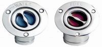 Deckeinfllstutzen aus hochglanzpoliertem, Edelstahl Typ FUEL 38mm Mit Krmmer 45 Grad