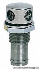 Tanklüfter aus rostfreiem Edelstahl gerade 16mm Tanklüfter aus rostfreiem Edelstahl gerade 16mm