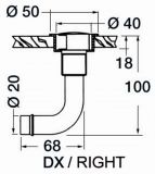 Tanklfter fr Treibstoff Einbaumodell Modell Gerade 16mm