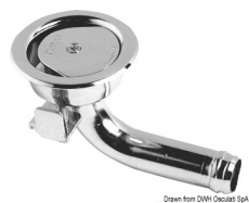 Tanklüfter mit 90Grad Winkel aus rostfreiem Edelstahl Schlauchanschluss 16mm Kopf 50mm Tanklüfter mit 90Grad Winkel aus rostfreiem Edelstahl Schlauchanschluss 16mm Kopf 50mm