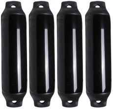 4x Standard Fender mit zwei Augen Ø 300 x 900mm schwarz 4x Standard Fender mit zwei Augen Ø 300 x 900mm schwarz