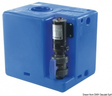 Schmutzwassertank mit integriertem Zerhacke 56 Liter 24V Schmutzwassertank mit integriertem Zerhacke 56 Liter 24V