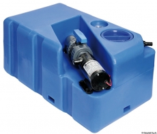 Schmutzwassertank mit integriertem Zerhacke horizontal 60 Liter 24V Schmutzwassertank mit integriertem Zerhacke horizontal 60 Liter 24V