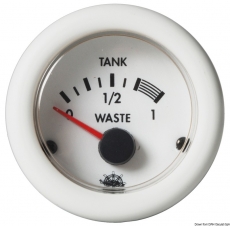 Füllstandanzeiger für Nutz- und Schmutzwassertanks Farbe weiß 12Volt 10 bis 180 Ohm Füllstandanzeiger für Nutz- und Schmutzwassertanks Farbe weiß 12Volt 10 bis 180 Ohm