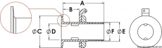 Borddurchlsse mit Schlauchanschluss 2 x 56
