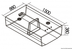Treibstofftanks aus netzverstrktem Polyethylen 450 Liter