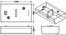 Treibstofftanks aus netzverstrktem Polyethylen 450 Liter