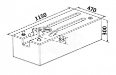142Liter Treibstofftanks Benzin und Diesel, aus netzverst�rktem Polyethylen