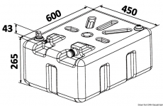 58 Liter Treibstofftanks Benzin und Diesel, aus netzverst�rktem Polyethylen