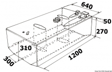 198 Liter Treibstofftanks Benzin und Diesel, aus netzverstrktem Polyethylen