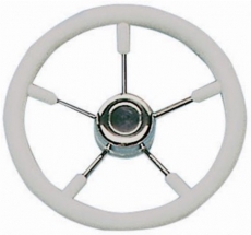 Steuerräder mit Speichen aus rostfreiem Edelstahl 350mm weiß Steuerräder mit Speichen aus rostfreiem Edelstahl 350mm weiß