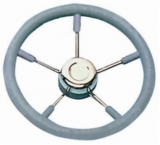 Steuerräder mit Speichen aus rostfreiem Edelstahl 400mm grau Steuerräder mit Speichen aus rostfreiem Edelstahl 400mm grau