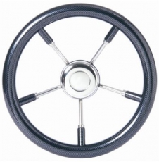 Steuerräder mit Speichen aus rostfreiem Edelstahl 350mm kurbisches Karbon Steuerräder mit Speichen aus rostfreiem Edelstahl 350mm kurbisches Karbon