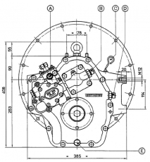 Bootswendegetriebe TECHNODRIVE TM 170 Untersetzung 1,50
