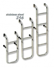 Badeleiter 3 stufig aus NIRO min. Spiegelhhe 290 mm BBN3
