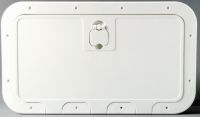 Inspektionsluken mit abnehmbarer Frontabdeckung, wei� 305 x 355