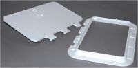 Inspektionsluken mit abnehmbarer Frontabdeckung, cremefarben RAL 9010 305 x 355