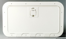 Inspektionsluken mit abnehmbarer Frontabdeckung, cremefarben RAL 9010 305 x 355