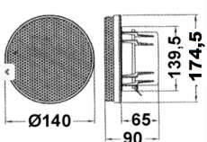 3-Way Speakers for internal or external mounting Power Peak 150W