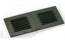 Lüftungsgitter aus Kunststoff 255 x 115 mm,schwarz