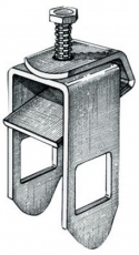 Befestigungsklammer fr Rollen Gestell: 70mm Kastenprofil: 40mm