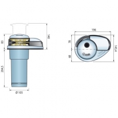 Quick Ankerwinde Prince DP2 Vertical 6mm Ketten 800W