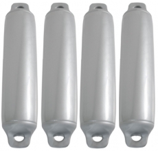 4x Standard Fender mit zwei Augen Ø 160 x 600mm Silber 4x Standard Fender mit zwei Augen Ø 160 x 600mm Silber