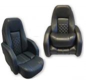 Steuerstuhl Race Pro Farbe Anthrazit mit wei�en Kontrastn�hte