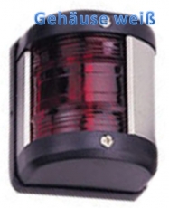 LED Positionslaternen für Boote bis 12m rot 112,5° Gehäuse weiss LED Positionslaternen für Boote bis 12m rot 112,5° Gehäuse weiss