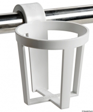 3 x Universaler Glashalter aus Kunststoff zur Schnappmontage auf Konsole oder Reling.