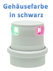 Aqua Signal Serie 34 LED Dreieinigkeit Tricolor 3 Farben Laterne Gehuse schwarz Licht 2 x 112,5 + 1 x 135