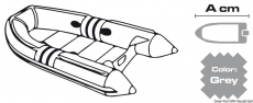 Persenning fr Schlauchboote und Tender Tenderlnge A 240-300cm