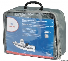 Persenning fr offene Boote mit zentralem Steuerstand oder Brcke mit Windschutzscheibe 488/564