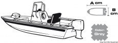 Persenning fr offene Boote mit zentralem Steuerstand oder Brcke mit Windschutzscheibe 630/710