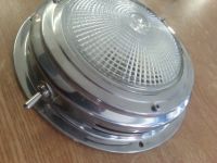 Kajtenleuchte Mit geriffelter Linse. Niro Aussendurchmesser 110