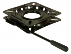 Stahl Drehscheibe mit Lock, Schwarz Stahl Drehscheibe mit Lock, Schwarz