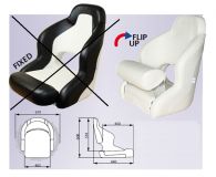 Boots Sportsitz klappbar FLIP UP Funktion wei/wei