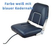 Komfortabler Sitz mit einklappbarer Rckenlehne. Farbe Wei