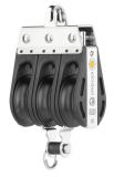 Block mit 3 Rollen, Bgel und Hundsfott aus der S-Block Serie 12mm
