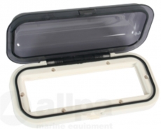 Radio Einbaukasten aus weißem Kunststoff Radio Einbaukasten aus weißem Kunststoff