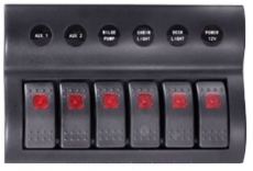 Wasserdichte Schalttafel 12V Auto Fuse ABS, 6 Pos. 12V, wasserdicht IP66