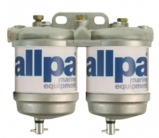 Doppelter Dieselfilter mit Wasserseparator bis Max 3500cc Kap 50L/Stunde ISO Doppelter Dieselfilter mit Wasserseparator bis Max 3500cc Kap 50L/Stunde ISO