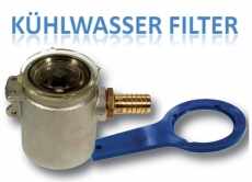 Kompakte Khlwasserfilter 1 Zoll, 4.950 Liter pro Stunde, Hhe 108mm