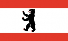 Flagge Berlin 200x300mm Flagge Berlin 200x300mm