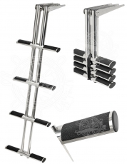 Ausziehbare Badeleiter DIVER fr Badeplattform 4stufig
