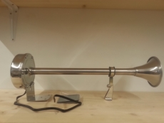 Signalhorn Edelstahl Nebelhorn elektromagnetisch Länge 390mm Signalhorn Edelstahl Nebelhorn elektromagnetisch Länge 390mm