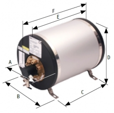 Warmwasserspeicher Rund, Aluminium Leistung 1200W Inhalt 22Liter